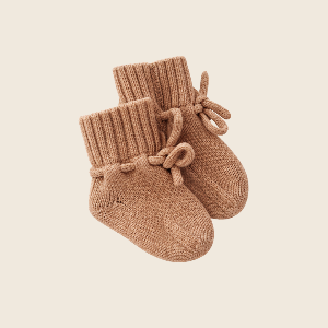 Petite noe merino wollen baby slofjes